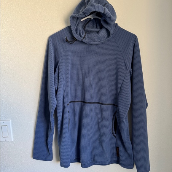 Melanzana Men's Lightweight Blue Hooded Jacket - Picture 1 of 3